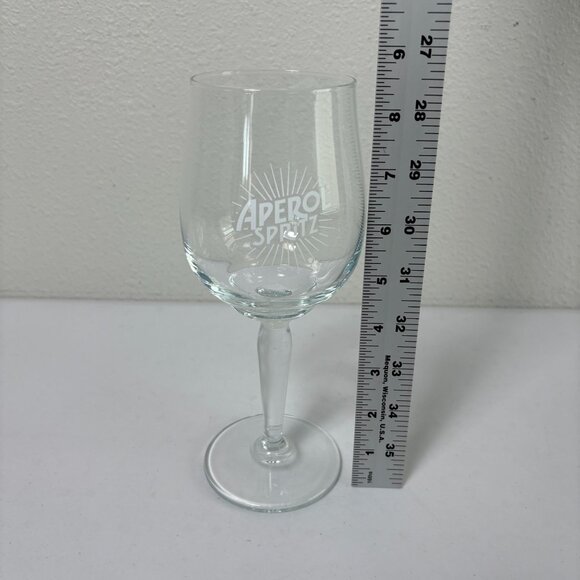 Aperol Spritz Wine Cocktail Glass Stemmed Pedestal Set of 4 Glasses - Picture 6 of 7